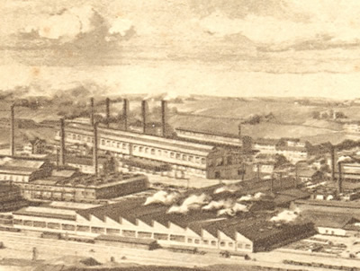 Henrichshütte um 1880 (Quelle: Slg. LWL-Industriemuseum)